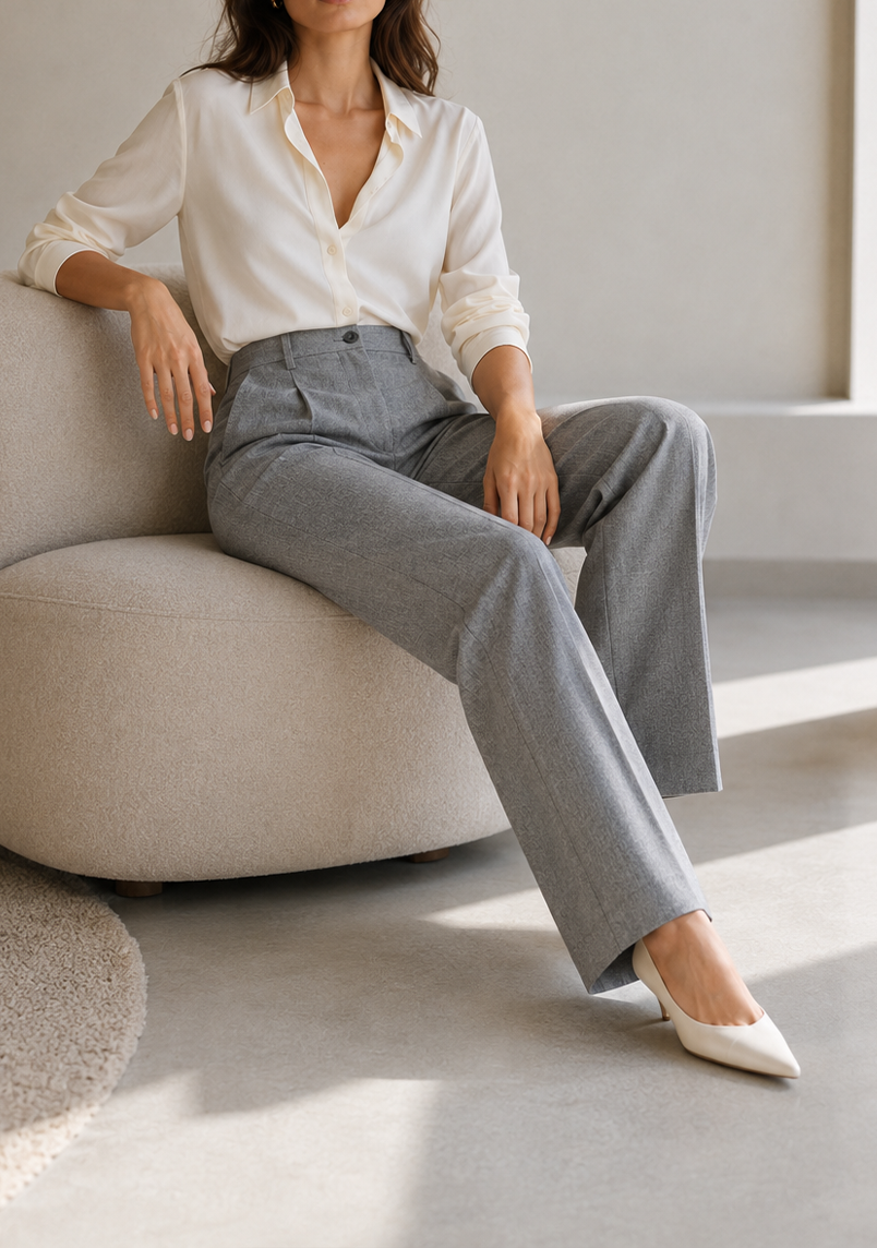 Grey classic pants