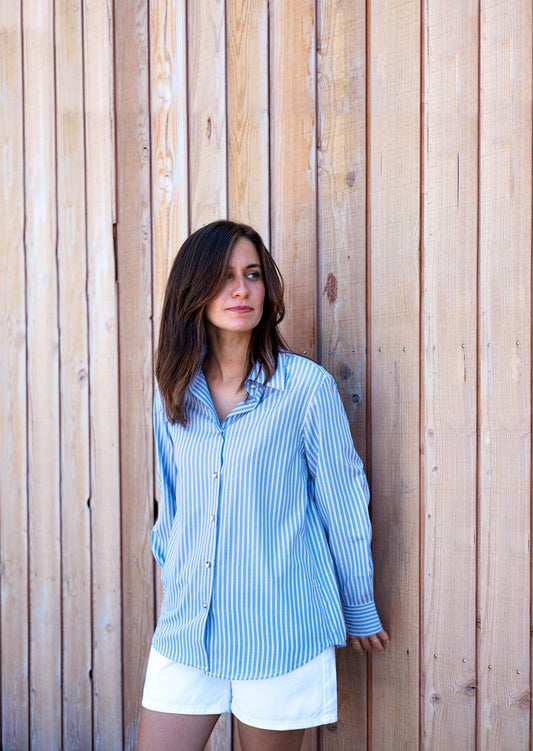 Blue Striped Shirt