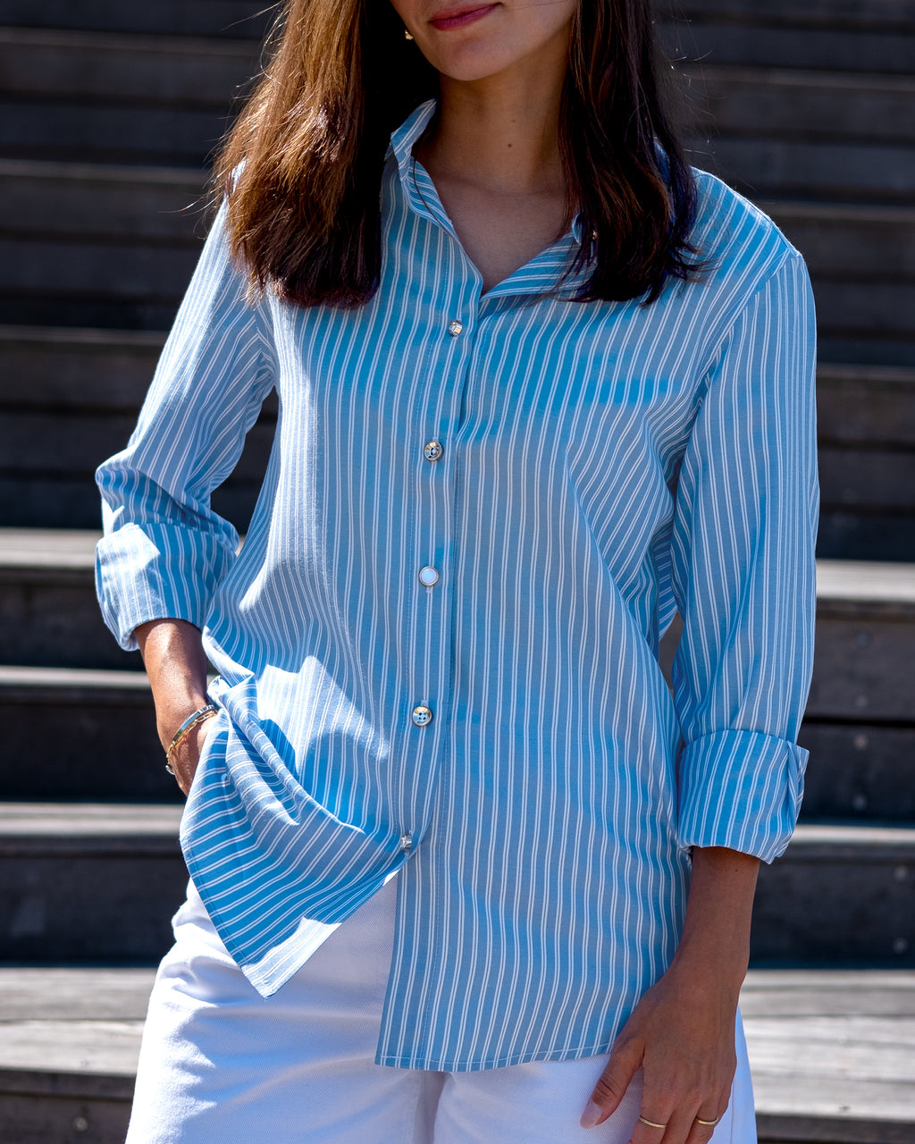 Blue Striped Shirt