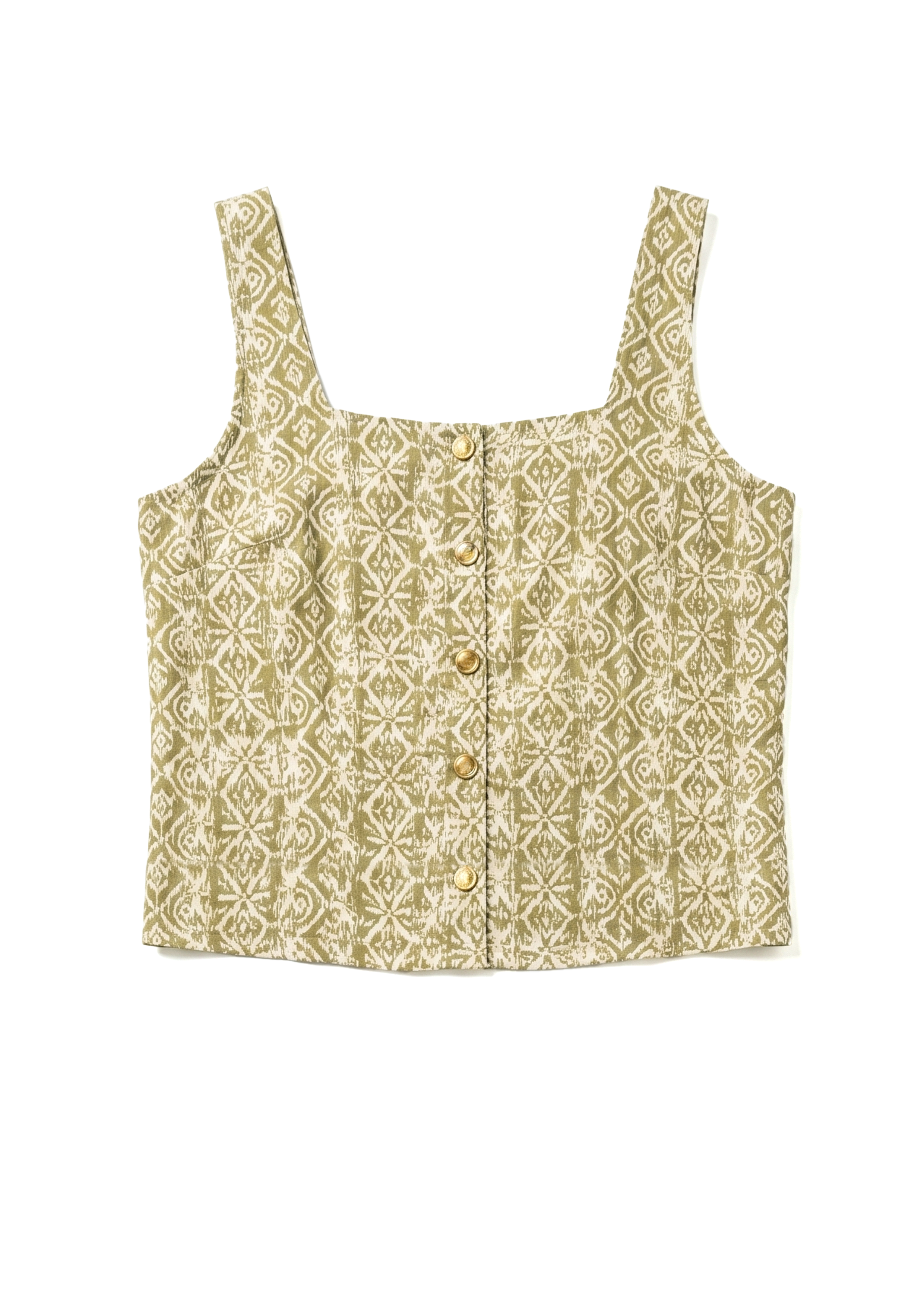 Green patterned Set