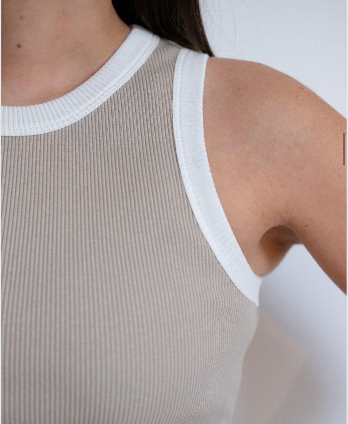 Beige Tank Top